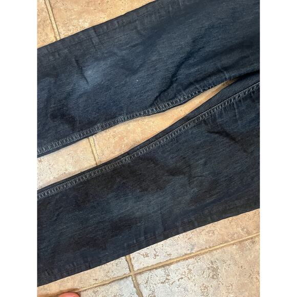 Lands End 30 Stretch Canvas Dark Blue Lightweight Super Skinny Denim Ankle Jeans - Picture 3 of 13